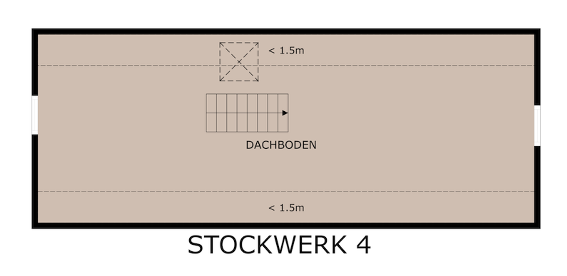 Grundriss Dachboden