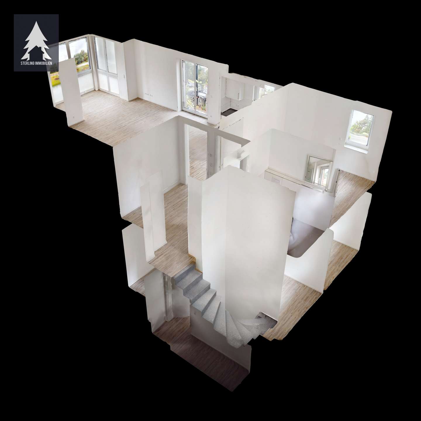 Puppenhaus 3D Scan der Wohnung